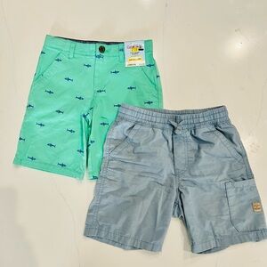 2pc lot Cat Jack NWT sz 7 Sharks Lucky brand shorts church Easter sz 8.